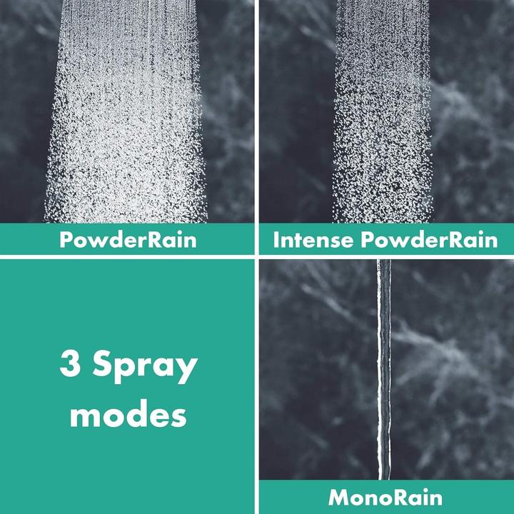 Actual product image hansgrohe Rainfinity shower head 130 3 spray types water-saving (3 Beam types, 8.50 l/min)