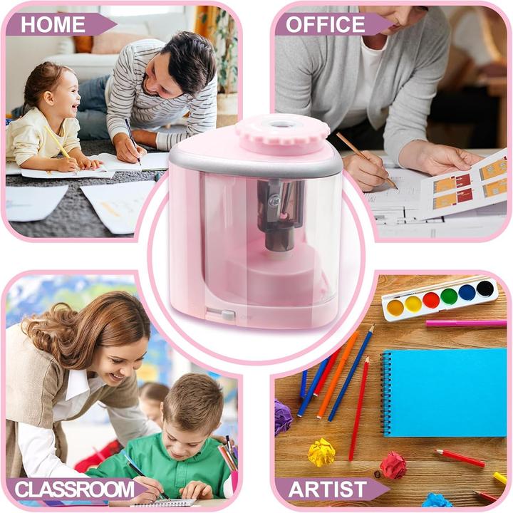 Actual product image ASMI Elektrischer Bleistiftspitzer Pink