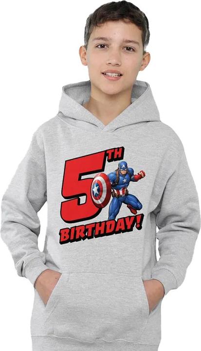Image du produit Captain America - Sweat à capuche 5TH BIRTHDAY - Enfant (116)