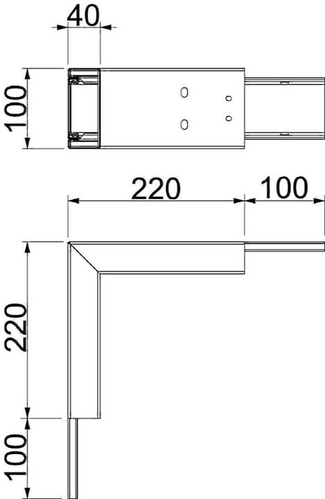 Actual product image OBO Bettermann Outside corner (10 cm)