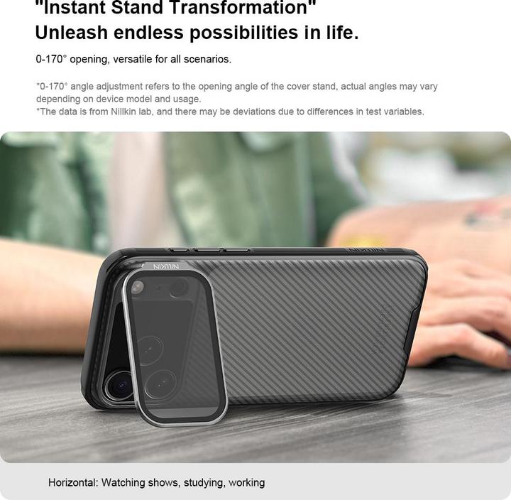Produktbild Nillkin CamShield Prop Rückseite für Apple iPhone 17 Pro Max, Transparent Schwarz (Apple iPhone 17 Pro Max)