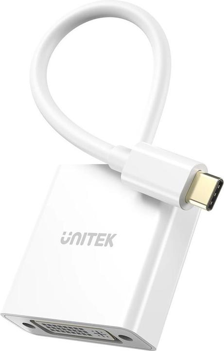 Actual product image Unitek ADAPTER USB-C-DVI 1080P@60HZ BIAŁY 15CM M/F (DVI, 15 cm)