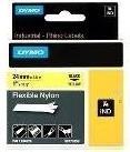 Actual product image Dymo Rhino Tape Nylon Flex.24mm Black/Yellow (2.40 cm, Black)
