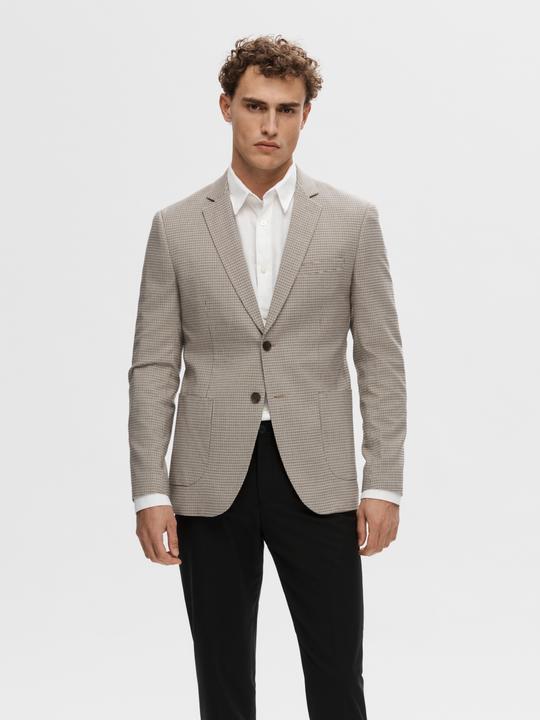 Actual product image Selected Slim Fit Check Blazer (50)