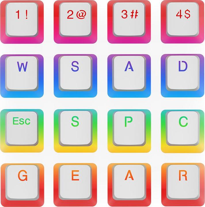 Produktbild SPC Gear KC104 Pudding Double Shot Key Covers (SPG078)