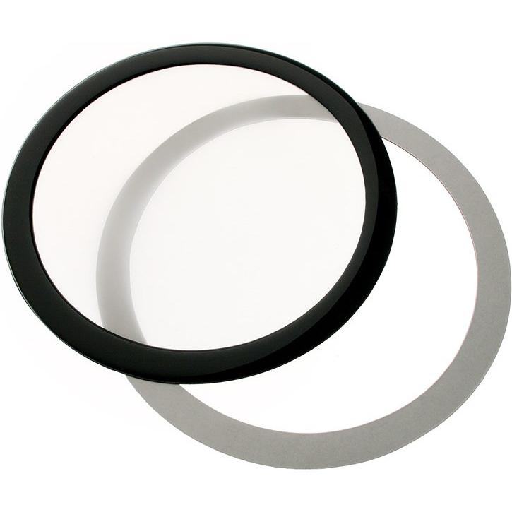 DEMCiflex Staubfilter 200mm, rund, PC Lüfter Zubehör, Schwarz