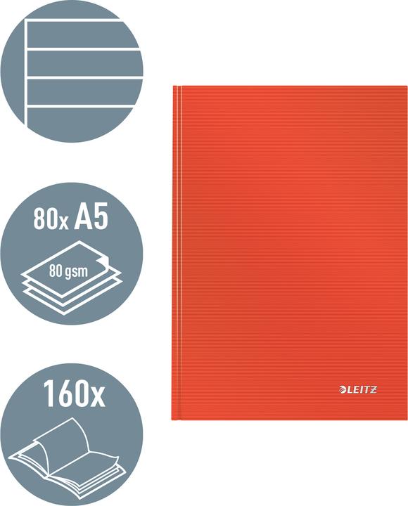 Produktbild Leitz SOLID - Notizbuch (A5, Liniert, Harter Einband)