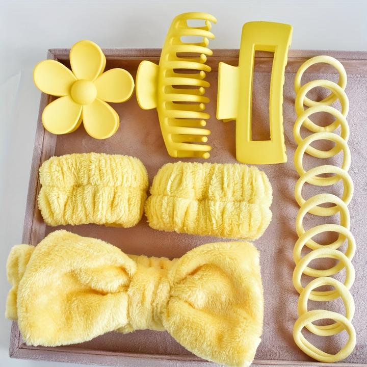 Immagine prodotto Alopini Kit di accessori per capelli da 16 pezzi/set di fiori a forma di artiglio clip bowknot decorativo (16 pz.)
