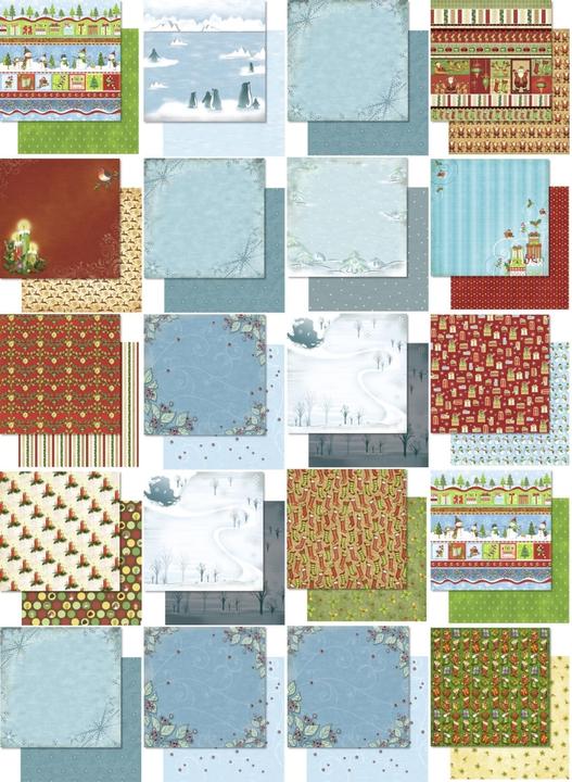 Produktbild Ursus Designpapier X-Mas Glitter,,, Mehrfarbig (190 g/m², 40 x)