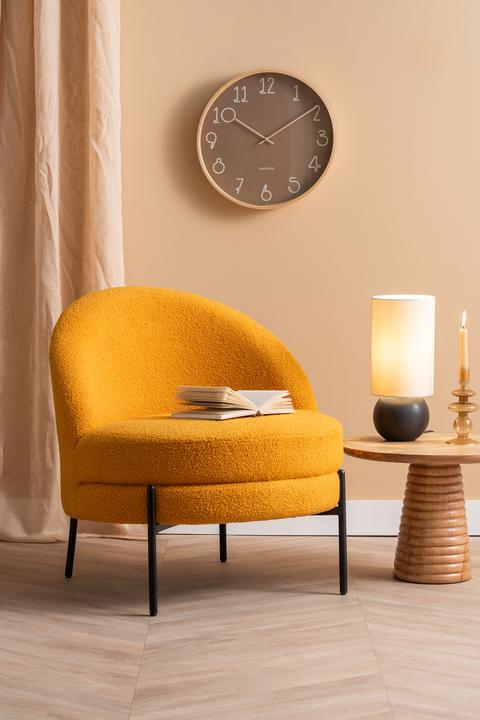 Actual product image Leitmotiv Chair Noble Teddy Curl
