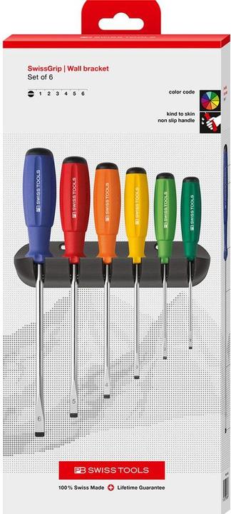 Grün, Blau, Gelb, Rot, Orange, Hellgrün