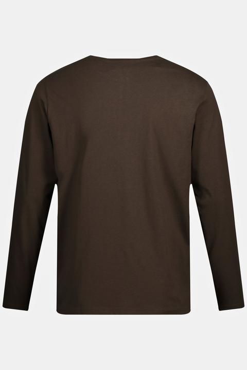 Produktbild JP1880 Henley, Basic, Shirt, Langarm, Knopfleiste, bis 8XL (8XL)