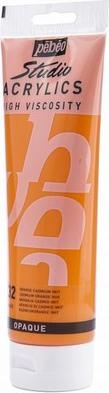 Actual product image Pebeo Studio Acrylics fine acrylic (Cadmium orange imitation, 250 ml)