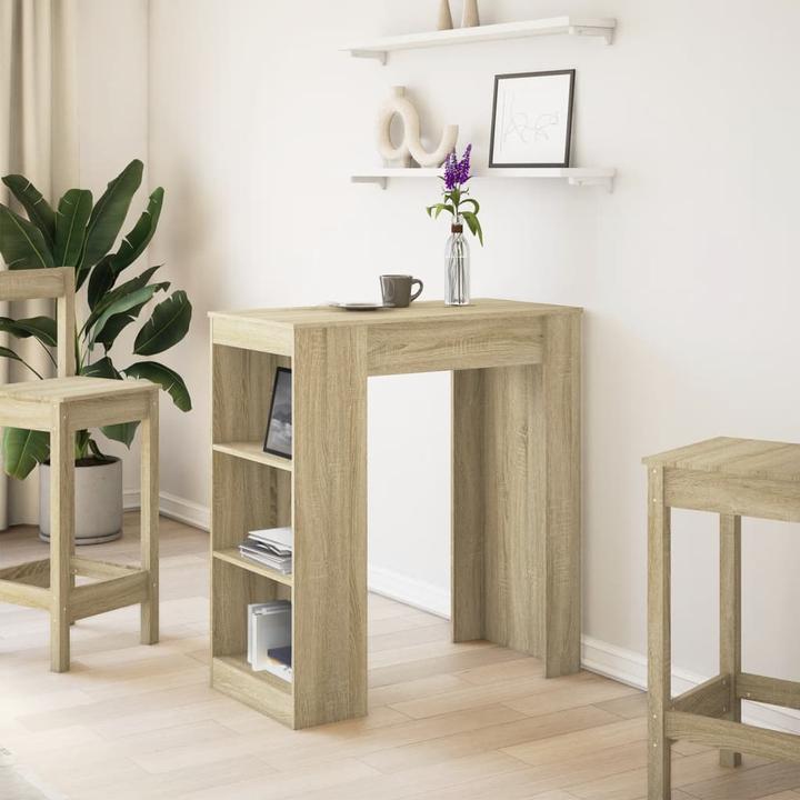 Produktbild vidaXL Bartisch mit Regal