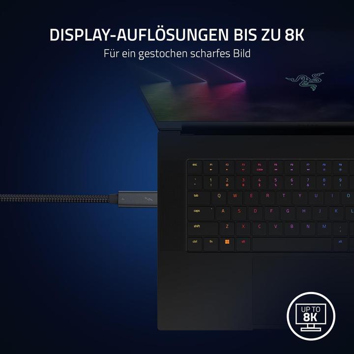 Image du produit Razer Câble Thunderbolt (2.0 mètres) (2 m, USB 4.0, 100 W)