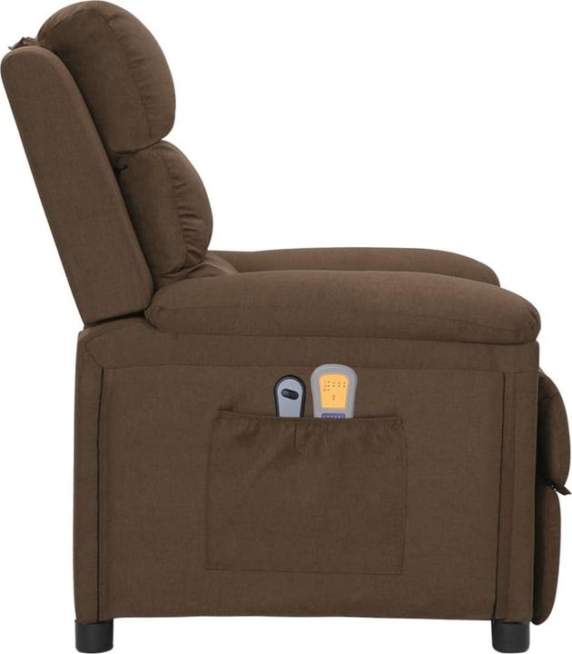 Produktbild vidaXL Massagesessel Elektrisch Braun Stoff