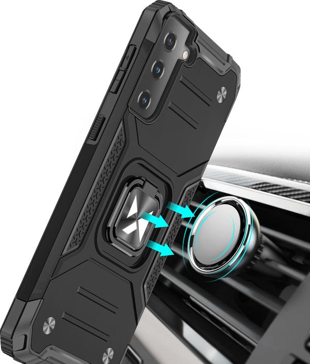 Image du produit Wozinsky Ring Armor Tough Hybrid Case Cover + Magnetic Mount pour Samsung Galaxy S22 + (S22 Plus) Sil (Samsung Galaxy S22+)