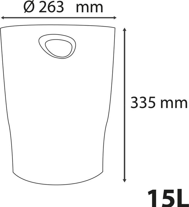 Produktbild Exacompta Papierkörbe (15 l)