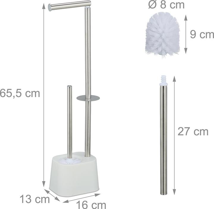 Actual product image Relaxdays WC Garnitur Edelstahl