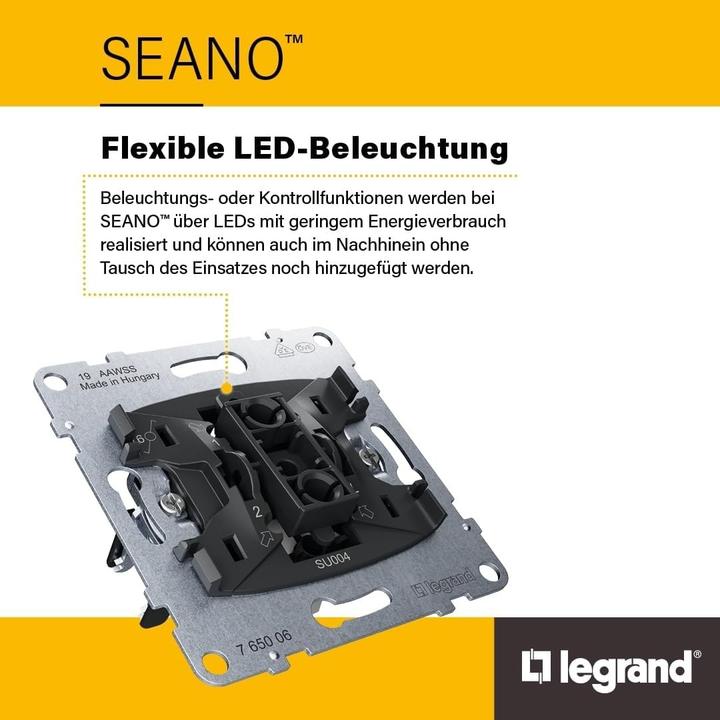 Immagine prodotto Legrand Seano con switch Netatmo serie 765942 2x250W per canale