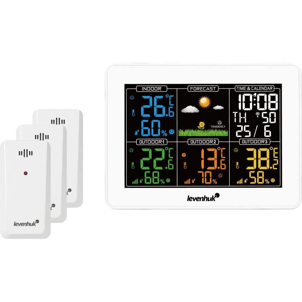Discovery Levenhuk Wezzer PLUS LP60 Wetterstation, Wetterstation, Schwarz