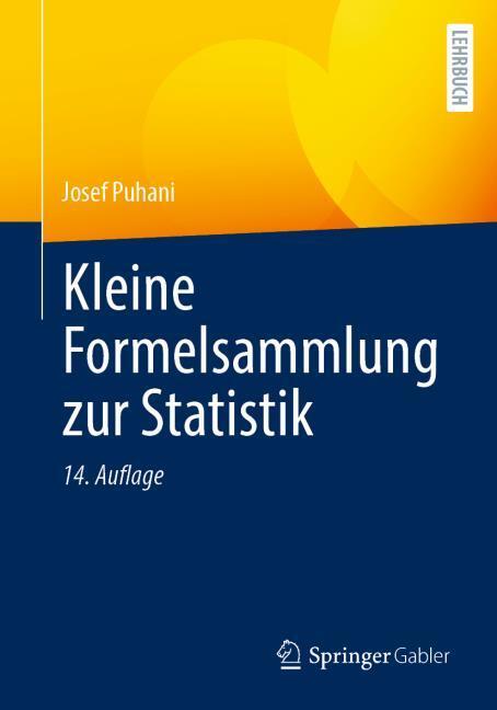 Produktbild Kleine Formelsammlung zur Statistik (Deutsch, Josef Puhani, 2025)