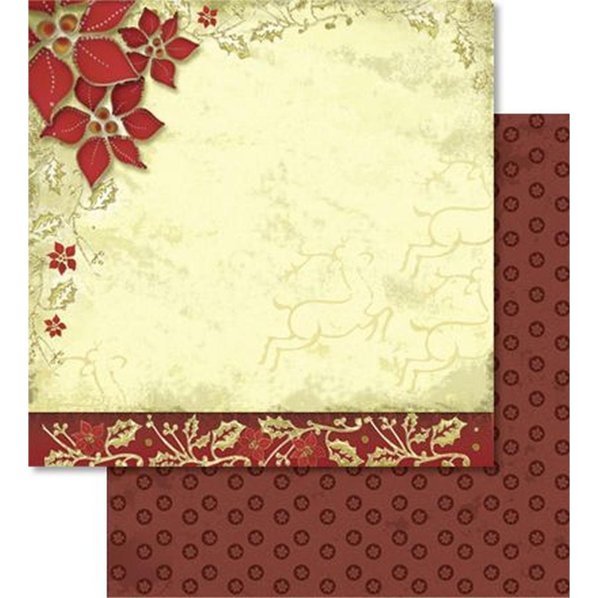 Ursus, Heft + Block, Scrapbook Paper Premium Glitter 30,5x30,5cm VE=5 Blatt Motiv 68