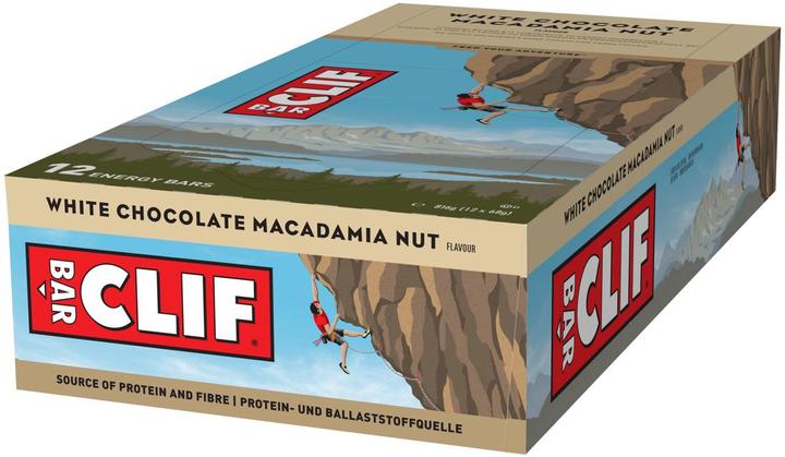 Produktbild Clif Bar Energy Riegel (Weisse Schokolade, Macadamianuss, 12 Stk., 816 g)