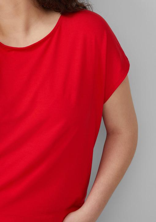 Actual product image S.Oliver T-Shirt Fliessendes Jersey-Shirt mit überschnittenen Schultern (48)
