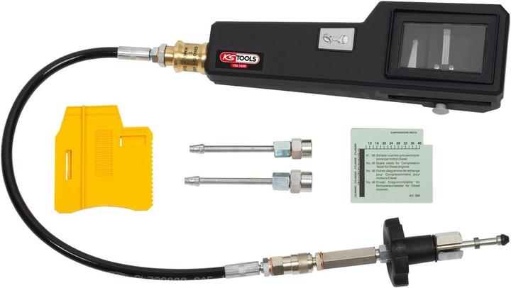 Actual product image KS Tools Compression pressure test instrument for diesel engines with diagram recorder, 53 pcs
