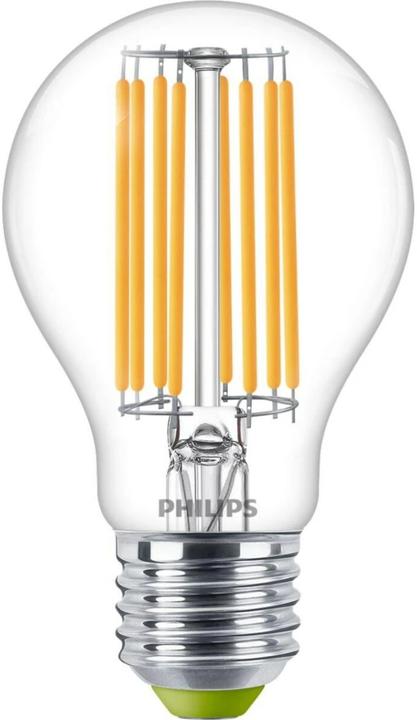 Image du produit Philips Lampe LED en forme d'ampoule E27 4 watts claire blanc chaud Filament (E27, 4 W, 840 lm, 1 x, A)