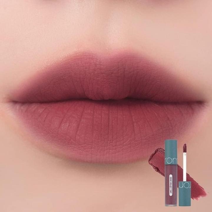 Image du produit Rom&Nd Zero Velvet Tint 25 NERD PINK Vernis à lèvres liquide mat et velouté, longue durée, crémeux et (NERD PINK)