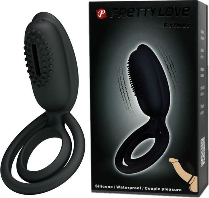 Actual product image Pretty Love Anillo Vibrador Con Estimulador Esther