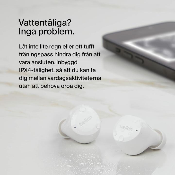 Actual product image Belkin Auc009btwh Soundform Bolt True (No noise cancellation, 9 h, Wireless)