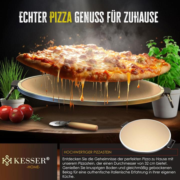 Produktbild Kesser Pizza-Ofen mit feuerfester Steinplatte & Timer
