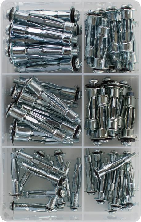 Actual product image Tox Metall-Hohlraumdübel-Sortiment Acrobat Set (60 pcs.)