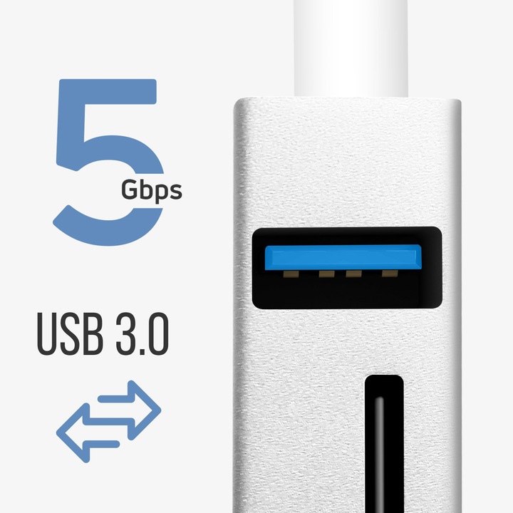 Produktbild Avizar 3x USB-Anschlüsse + SD-/Micro-SD Kartenleser (USB-C, 3 Ports)