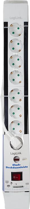 Actual product image LogiLink socket strip (8 x, CEE 7/3, 3 m)