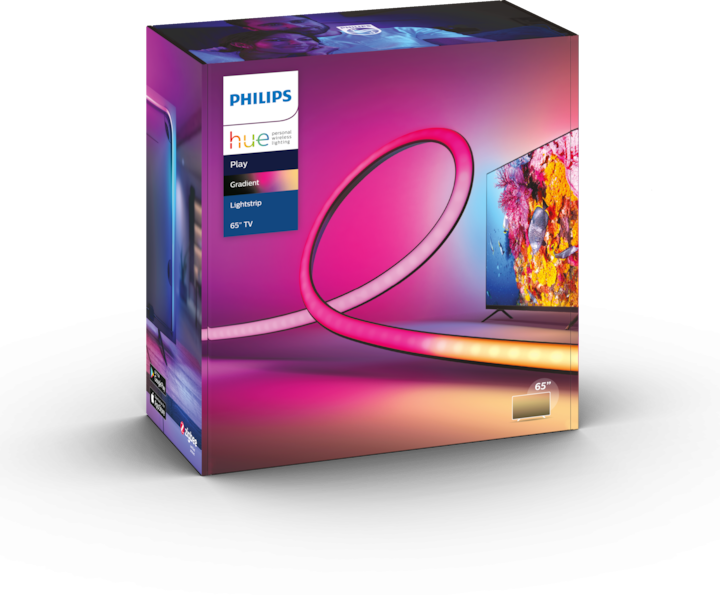 Actual product image Philips Hue Play Gradient Lightstrip 65" (RGBW, 254 cm, Indoor)