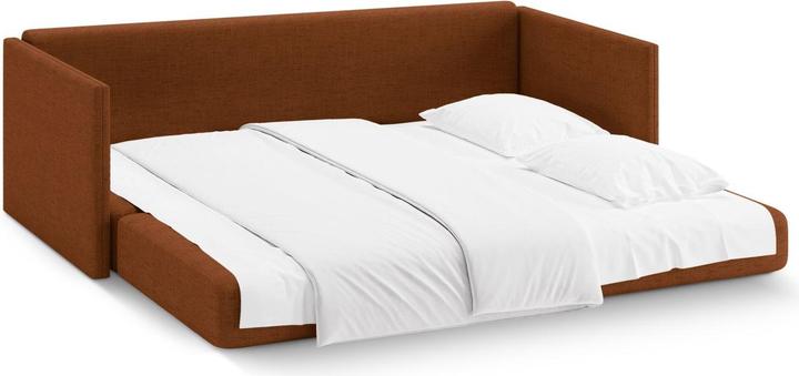 Actual product image Cosmopolitan Design Sofa With Bed Function, "Shannon", 3 Seats, Brick, 209x94x87 Made in Europe (3-seater)