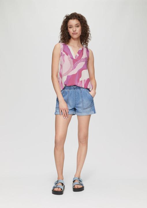 Immagine prodotto s.Oliver Bluse Bluse mit All-over-Print und Tunika-Ausschnitt (36)