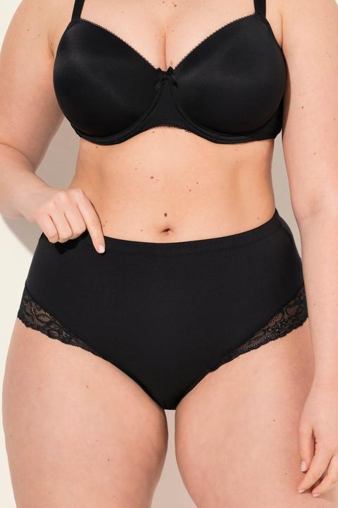 Produktbild Ulla Popken Midislips, 2er-Pack, seitlicher Spitzeneinsatz (56, 2er Pack)