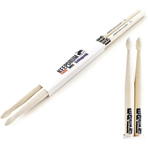 Thumbnail - keepdrum 7A Hickory Drumsticks 1 Paar, Drumsticks + Schlägel