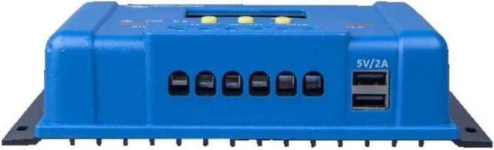 Actual product image Victron Energy Blue-Solar PWM LCD&USB Charge Controller PWM 12 V, 24 V, 48V 20A