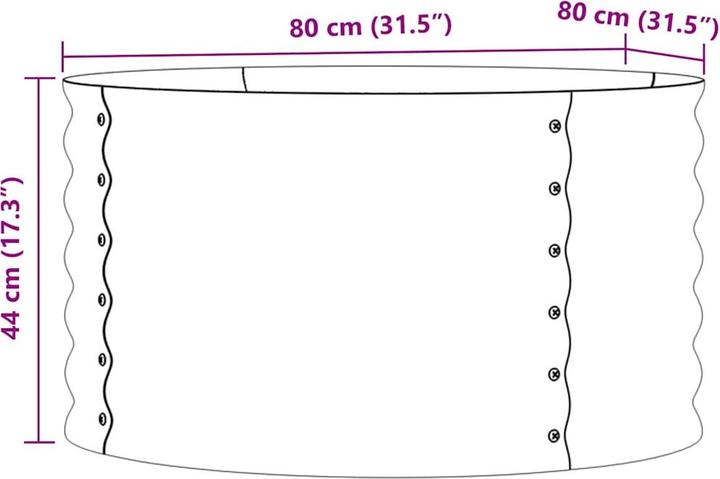 Produktbild vidaXL Metallpflanzer