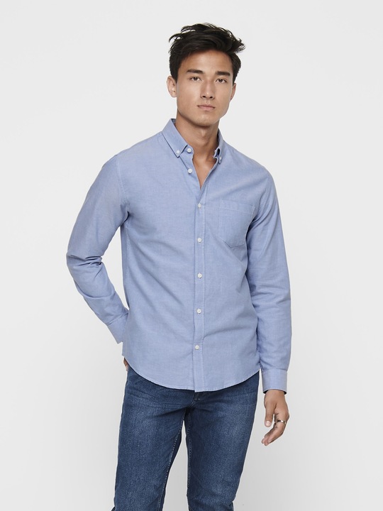 Produktbild Only & Sons Einfarbiges Langarmhemd (XS)