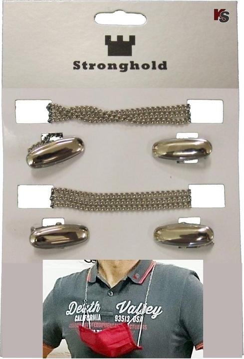Stronghold Chaîne pour masque 2pcs (chaîne pour masque de protection ou similaire)