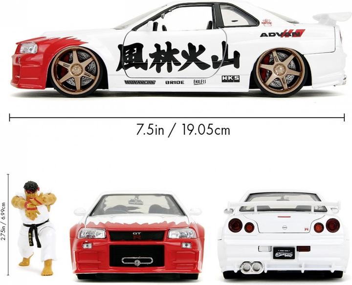 Image du produit Jada Street Fighter Nissan Skyline GTR 1:24