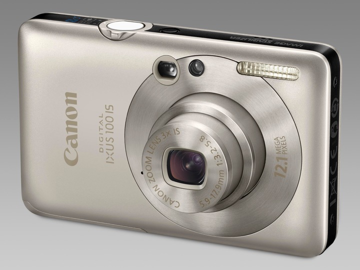 Canon Digital IXUS 100 IS, 12 million pixels, HD movies, silver (1/2,3'')