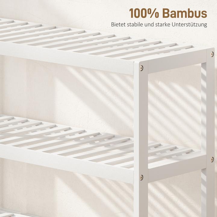 Homcom Schuhregal Bambus Weiss - kaufen bei Galaxus